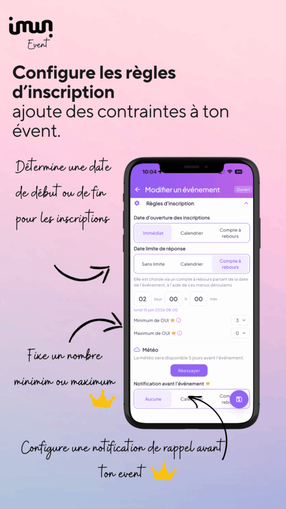 12 Ajoute des règles d'inscription