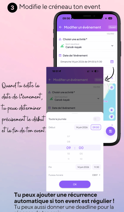 14 créneau de l'event