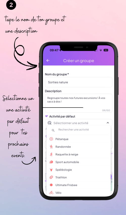2 Créer un groupe